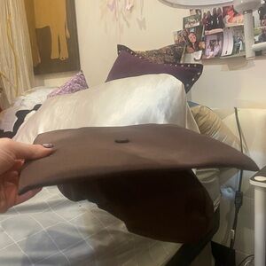 Brown graduation cap